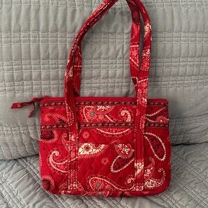 Vera Bradley Red Paisley Shoulder Bag
